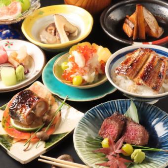 立秋◆黒毛和牛ヒレ炭火焼き堪能！旬のお造りなど、鰻ご飯などの逸品を取り揃えた特別なプラン