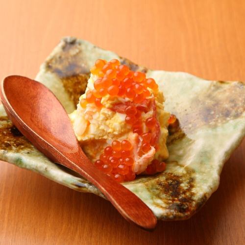 ずわい蟹とゆで卵のサラダ