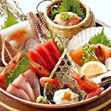 샐러리맨 필견! 제철의 신선한 해산물이 매일 속속 입하!