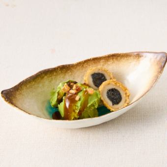 抹茶ジェラート＆ごま団子