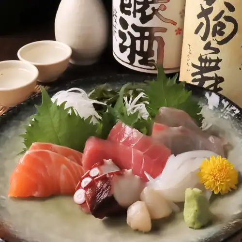 旬魚の刺身盛り合わせ