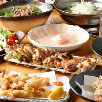 【연회 정평!야키토리 메인】호화!지계의 야키토리 모듬 등 전 12품◎2H음방 첨부 5500엔(부가세 포함)♪