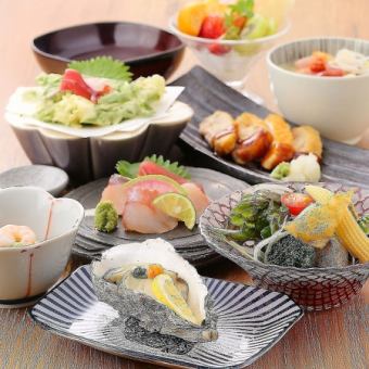 <3月4月5月>極みの牡蠣食べ比べコース【個人盛り/エビスOK★スタンダード飲み放題付】