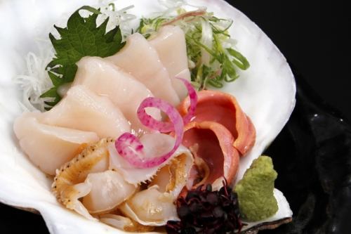 如月2月のフェアメニュー / 【特大】活帆立刺し