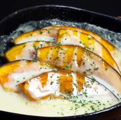 大浜みやこ南瓜のチーズ掛けふかし南瓜