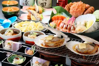 ●北海道の旬づくし、飲み放題付き「北海道贅沢コース」（神無月10月）