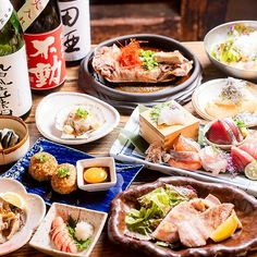 あばらの炉端と鮮魚コースを是非、ごゆるりとお過ごしください