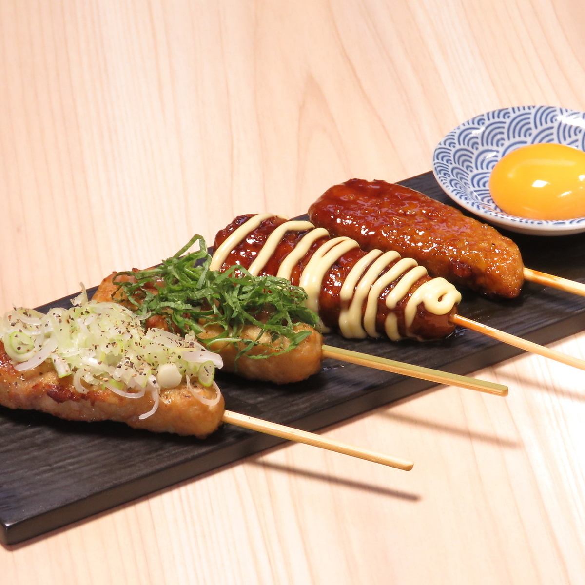 Enjoy the owner's prided yakitori at a reasonable price in a calm atmosphere.