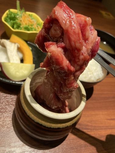 一本壺漬けカルビランチセット