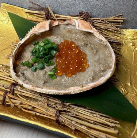 蟹味噌甲羅焼き