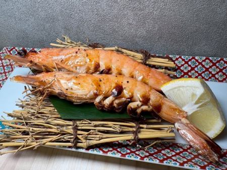 天使の海老の塩焼き