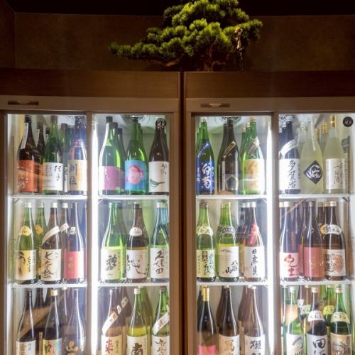 豊富な日本酒は40種類！