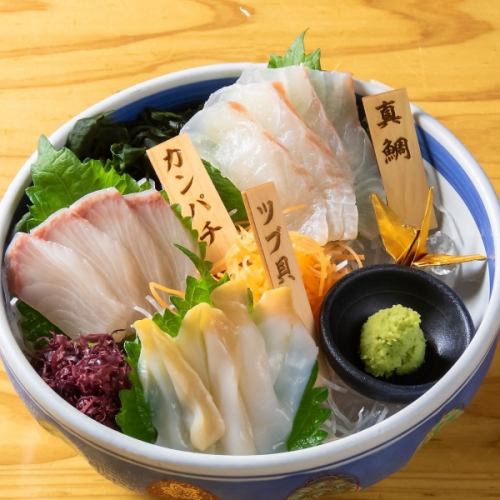 板長厳選 刺身盛り合わせ 三種