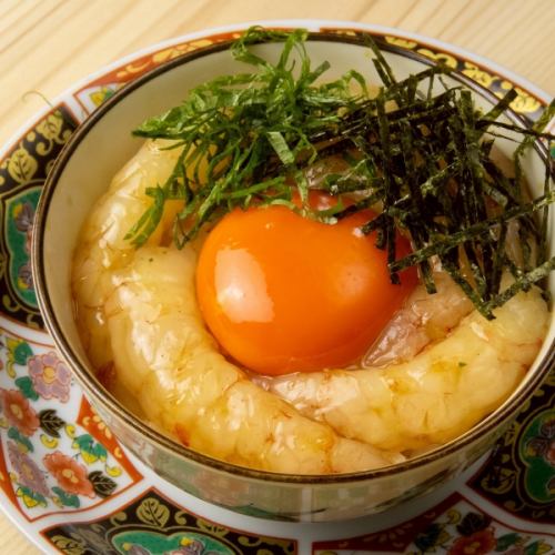 生海老の醤油漬丼