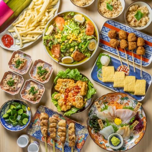 しゃぶしゃぶなしのコース【料理10品＋120分飲み放題】 6000円→5000円コース