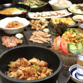 【송년회·신년회에! 대연회 코스】야키닭 코스 ◆120분 음료 무제한 5000엔(부가세 포함)