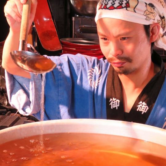 The taste of Tokaiya's cuisine is the decisive factor in the soup stock!