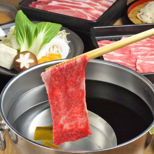 Easy 90 minutes! All-you-can-eat prime beef shabu-shabu sukiyaki, sushi, and desserts!