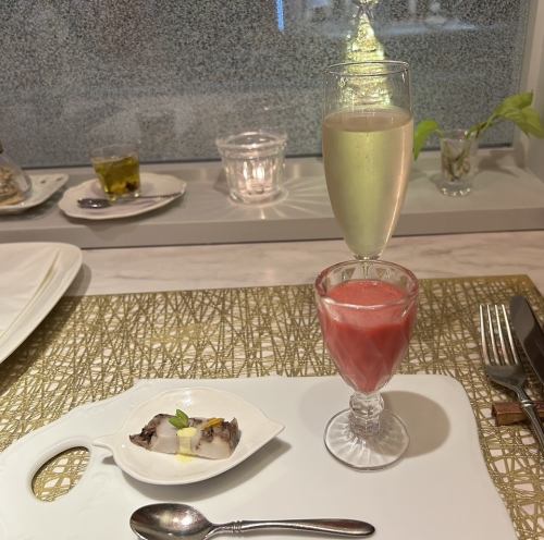 【アミューズ2】鹿肉と里芋のテリーヌ