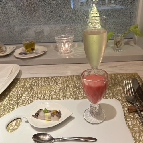 【アミューズ3】キヌアとバイ貝のサラダ