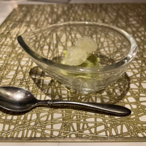 【シャーベット】アボカドとリンゴのシャーベット