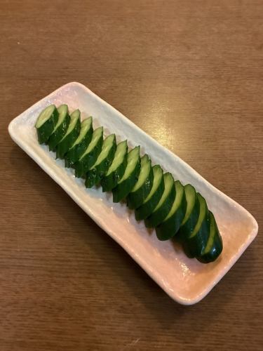 Lightly pickled cucumber