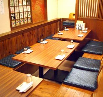 For small banquets, we recommend the semi-private horigotatsu seats!
