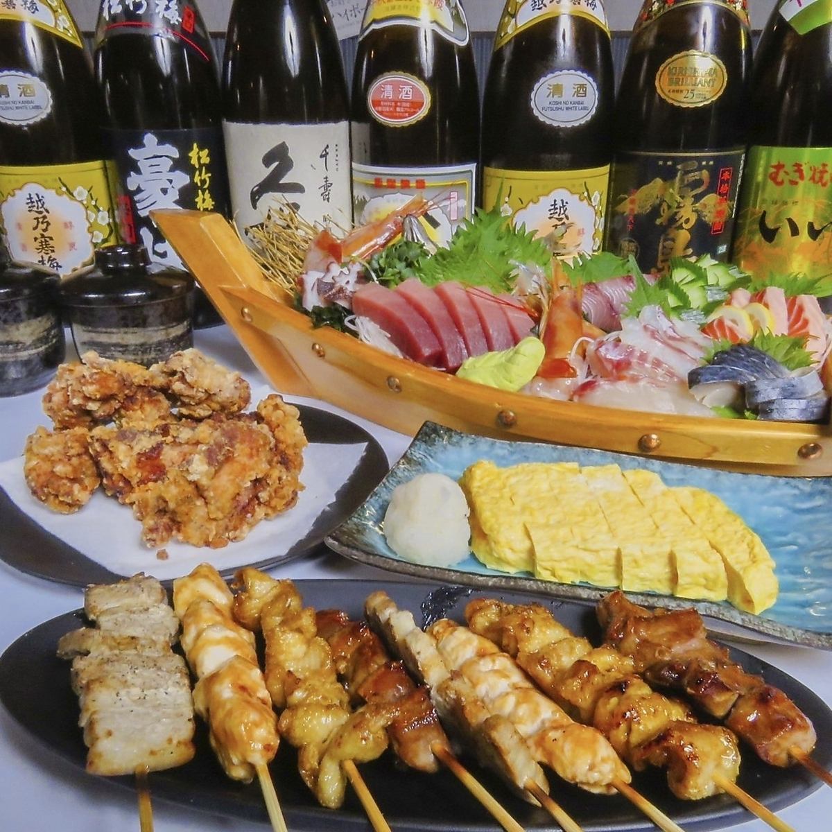 We offer banquet courses for 4 or more people starting from 3,980 yen (tax included)!