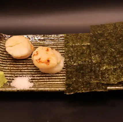 ホタテの磯辺焼き