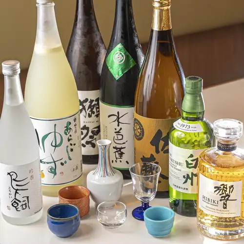 日本酒・ウイスキーも充実