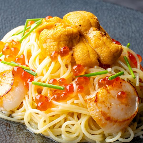 6月4日(水)販売開始！【新作】プレミアム ウニスパ～北海道産塩水ウニ・帆立・いくら～