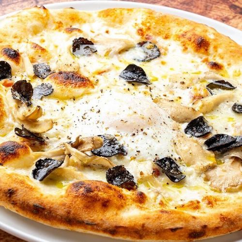 Black truffle and maitake mushroom pizza Bismarck
