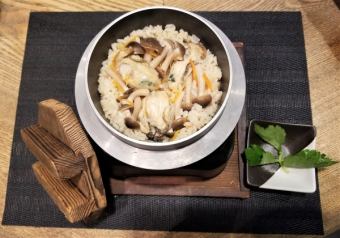 Oyster pot rice