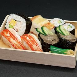 Assorted crab sushi