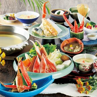 看板料理かにすきコース【陽天】絶品かにすきをメインに、かにみそ焼など贅沢9品◆11000円(税込)