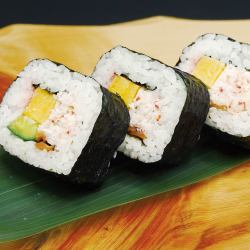 【かに寿司ハーフ盛り】ハーフかに太巻(4ヶ)