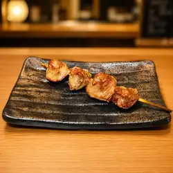 Chicken gizzard skewers