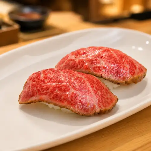 和牛タタキ握り（2貫）