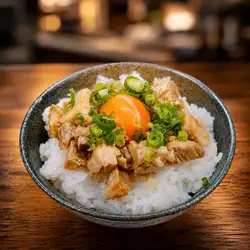 Half-size meat rice bowl