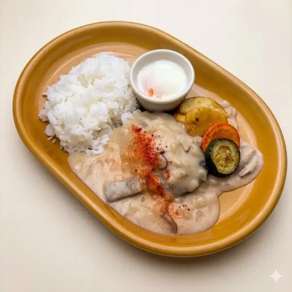 ランチセットはサラダ、スープ付き