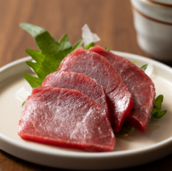 Akami horse meat sashimi