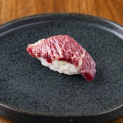 1 piece of premium 3-piece rose sushi (also available seared)
