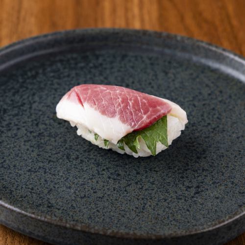 1 piece of Futaego sushi (also available seared)
