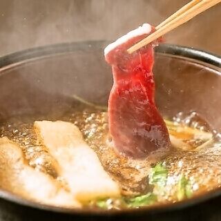 Umasaburo Dashi Shabu-Shabu Course: 4,500 yen (tax included) <14 dishes total>
