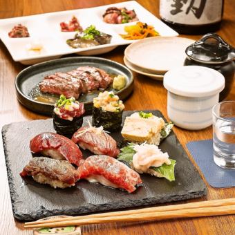 すしコース＋飲み放題＋厳選日本酒10種類以上飲み放題