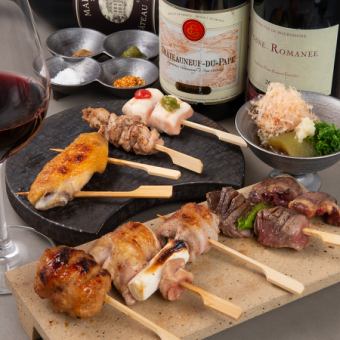 博多鸡肉串厨师精选短套餐