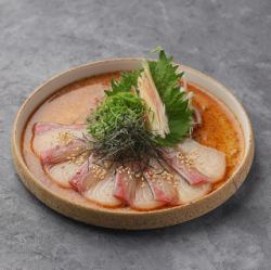 薬味たっぷりゴマカンパチ