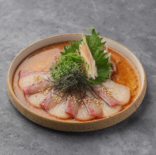 薬味たっぷりゴマカンパチ