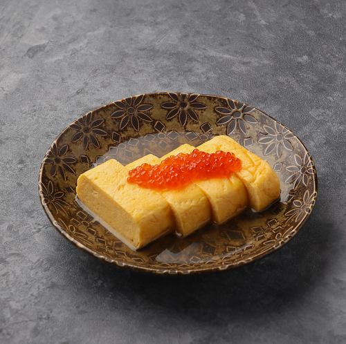自家製出汁かけ　だしまき　いくらがけ
