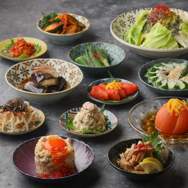 小皿料理多数なので、あれもこれもお楽しみいただけます♪